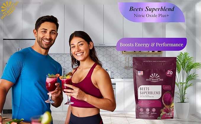 Beets Superblend 100% Freeze Dried Powder Juice, Beets, Pomegranate, Avocado, Kale, Banana, Monk Fruit, No Sugar Added.