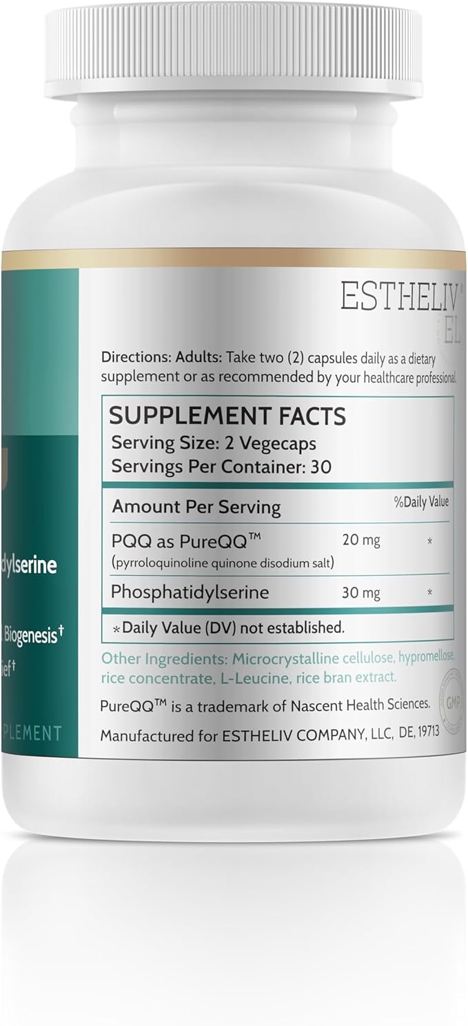 ESTHELIV® PQQ with Phosphatidylserine 60 VegeCaps