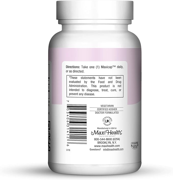 Maxi Health Biotin 5000 mcg – Hair Growth Supplement for Health and Beauty – Hair, Skin & Nails Vitamins – 120 Vegetable Capsules