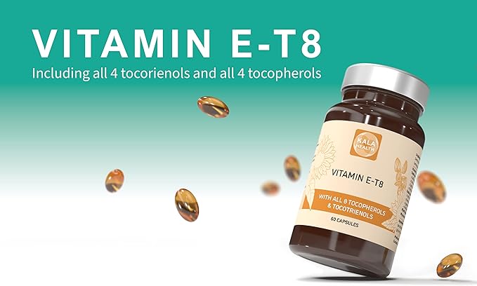 Unique Formula with All 8 Tocopherols and Tocotrienols Vitamin E– Contains no PAH’s, Heavy Metals, Contaminants or Preservatives - Certified Sustainable - Hair, Scars and Skin (60)