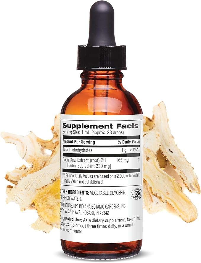 Botanic Choice Dong Quai Liquid Extract – Alcohol Free, Gluten Free, Fast Acting Supplement Drops – Easy to Use Dropper 1 Fluid Ounce
