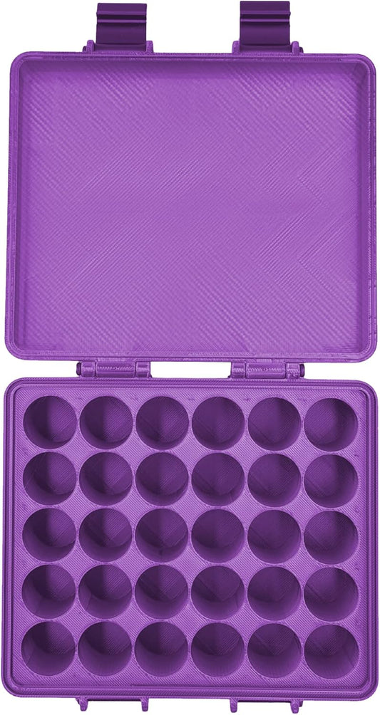 3D Printed Essential Oils Storage Case Compatible with Young Living 5ml Essential Oils - 5ml Bottle Storage Box with 30 Slots - Essential Oil Carrying Case, 16mm Max Diameter, 35mm Max Height
