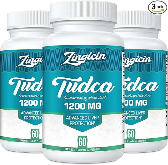 TUDCA Supplement 1200mg - 180 Veggie Capsules,Powerful TUDCA Bile Salts Supplements for Liver,Digestion