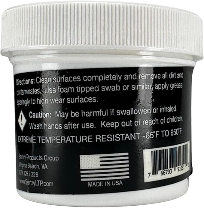 Sentry Solutions Hi-Slip Grease Molybdenum Synthetic Reduces Friction and Ware 91051 2.0 OZ Jar