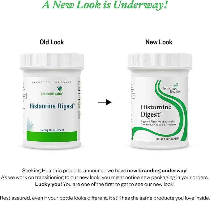 Seeking Health Histamine Digest - Formerly Histamine Block, DAO Enzyme Supplement for Histamine Food Intolerance, Supports Digestive Health, Upset Stomach, Vegetarian (90 Capsules)*