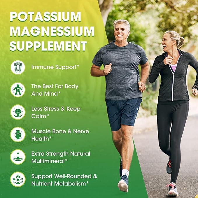 Potassium Magnesium Glycinate Supplement-High Absorption Magnesium Complex Liquid Drop with Calcium, Potassium, Vitamin D3 & Zinc for Sleep,Leg Cramps, Muscles & Energy, Sugar Free&Vegan 2 Fl Oz