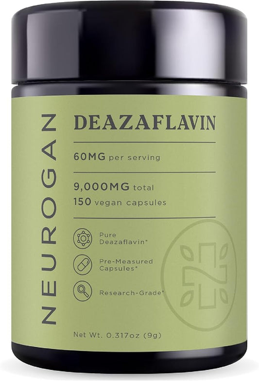 Neurogan Deazaflavin Capsules | Cellular Health Support Research Supplement | 9,000mg Total, 150ct. | Vegan, Non-GMO, Gluten-Free | Made in USA
