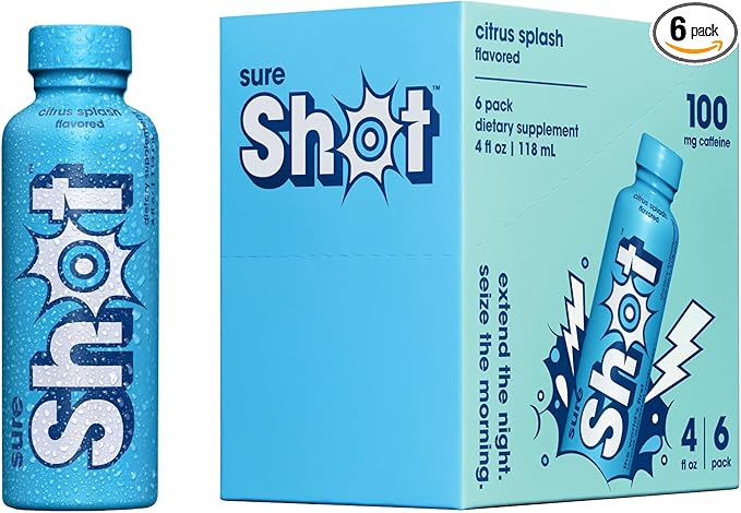 Recovery Drink, Citrus Splash (6 Pack) - Feel Better After Drinking, Wake Up Refreshed - Premium Hydration Beverage with Electrolytes & Vitamins for Liver & Gut Support, Energy & Focus, 4 Oz