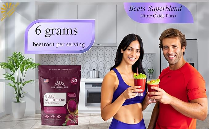 Beets Superblend 100% Freeze Dried Powder Juice, Beets, Pomegranate, Avocado, Kale, Banana, Monk Fruit, No Sugar Added.