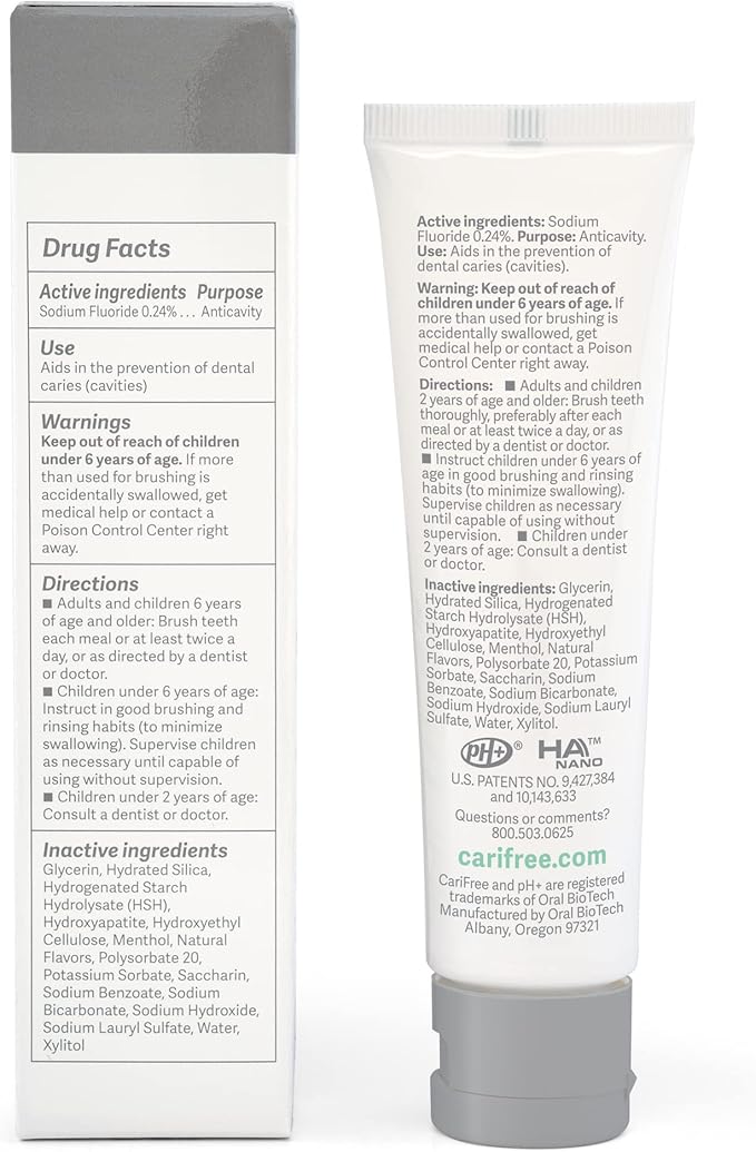 CariFree Maintenance & Prevention Starter Kit, Mint | Anti-Cavity Fluoride Toothpaste & Mouthwash Freshens Breath and Moistens Mouth | Dentist Recommended for Oral Care (3 Piece Set)