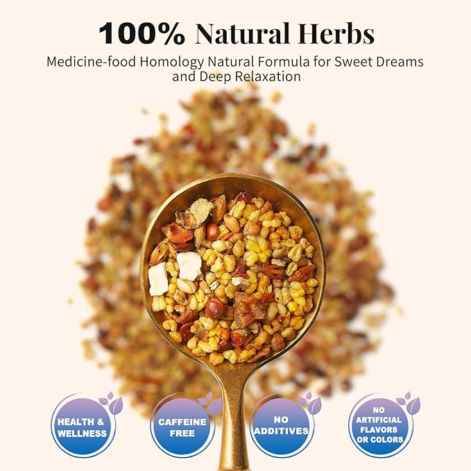 Leafberry Herbal Tea Bags Sampler Healthy 10 Bags Tea Gift sets Traditional Chinese Herbal Tea (Sleep Bedtime Tea)