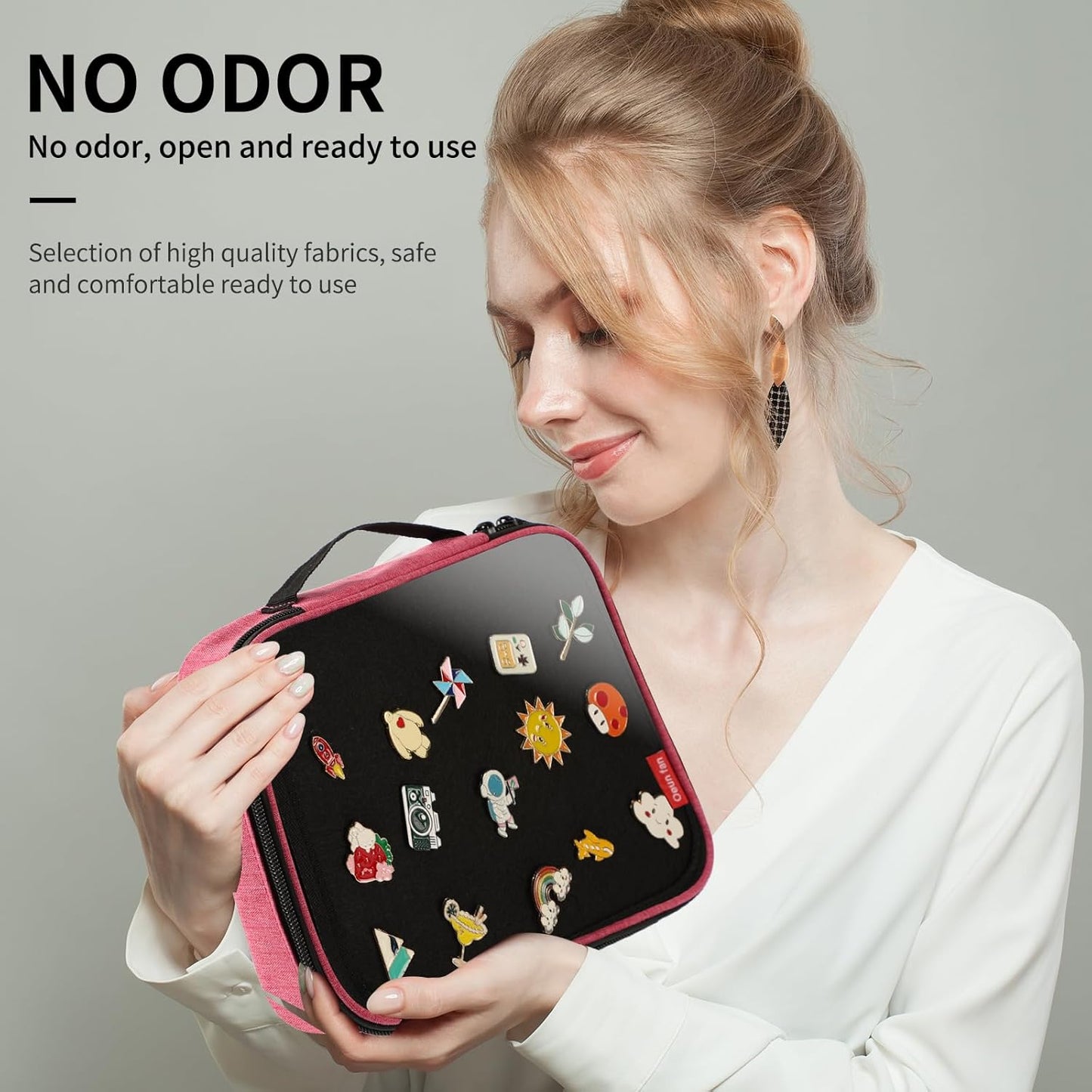 Enamel Pin Display Book, Small Collections Or Travel Pin Trading Book, Pin Collector Display Bag,6-Page Lapel Pin Display Board,For Sports Pins,Memorial Pins, Pin Display Case (Rose Red)