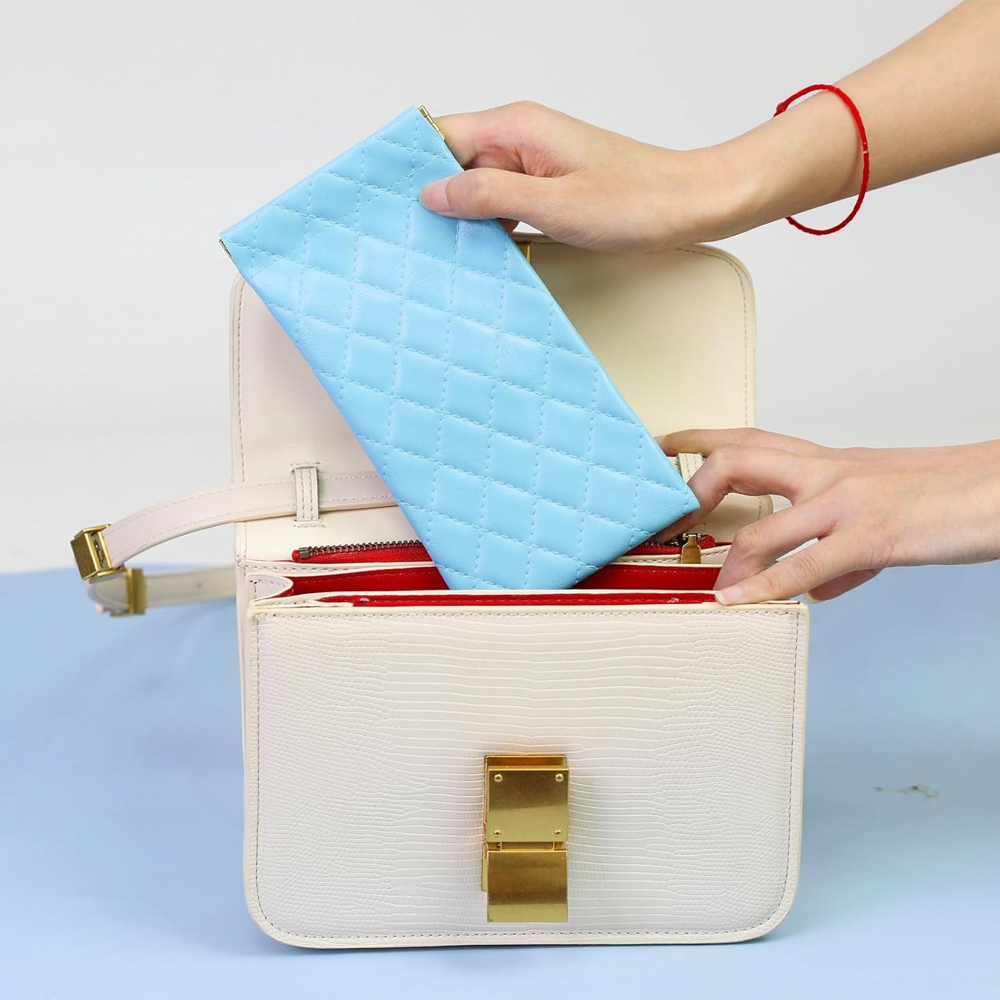 Double Eyeglass Case Soft Dual Glasses Case for Women Men Travel Squeeze Top Sunglasses Cases Eyeglasses Pouch