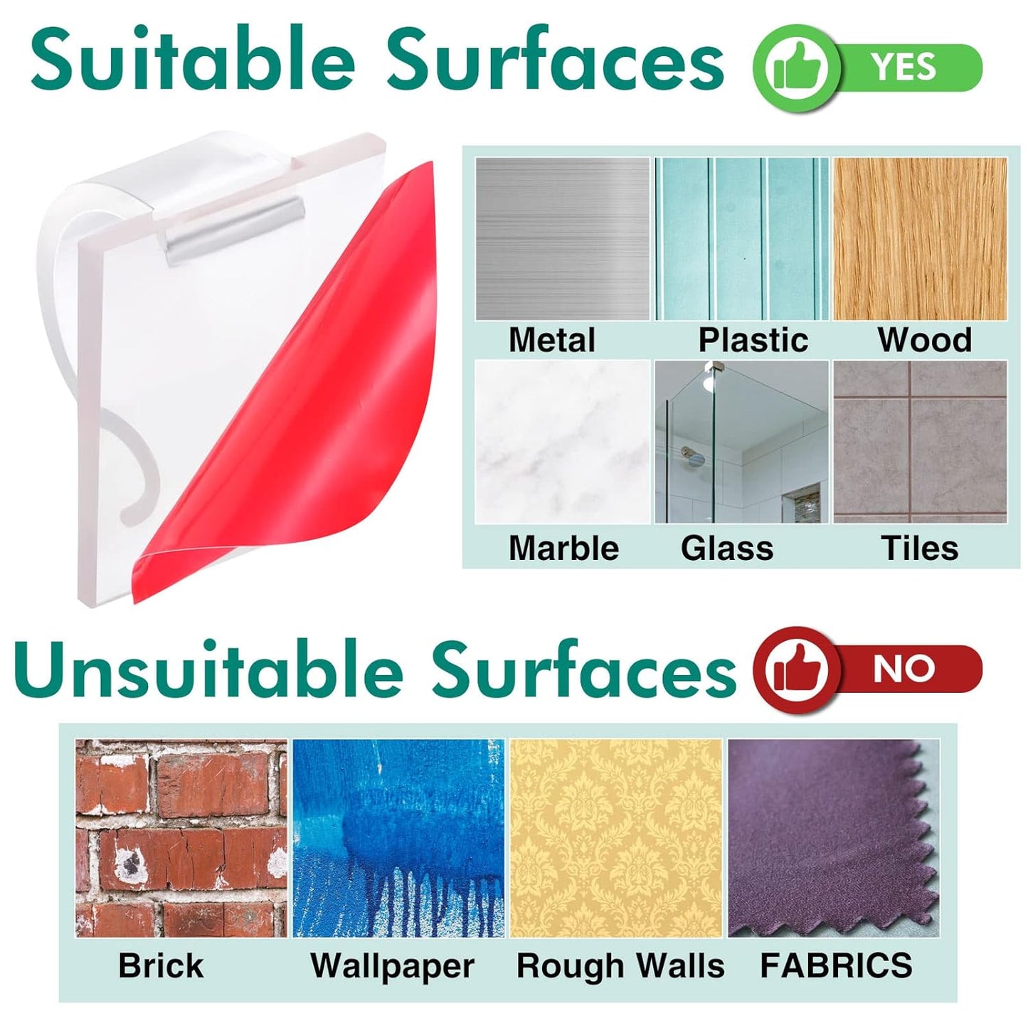 Namalu 60 Pieces Mini Cable Clips Hooks Christmas Light Clips Self Adhesive Light Hooks Cord Clips for Desk Outdoor String Lights(Large,Clear)