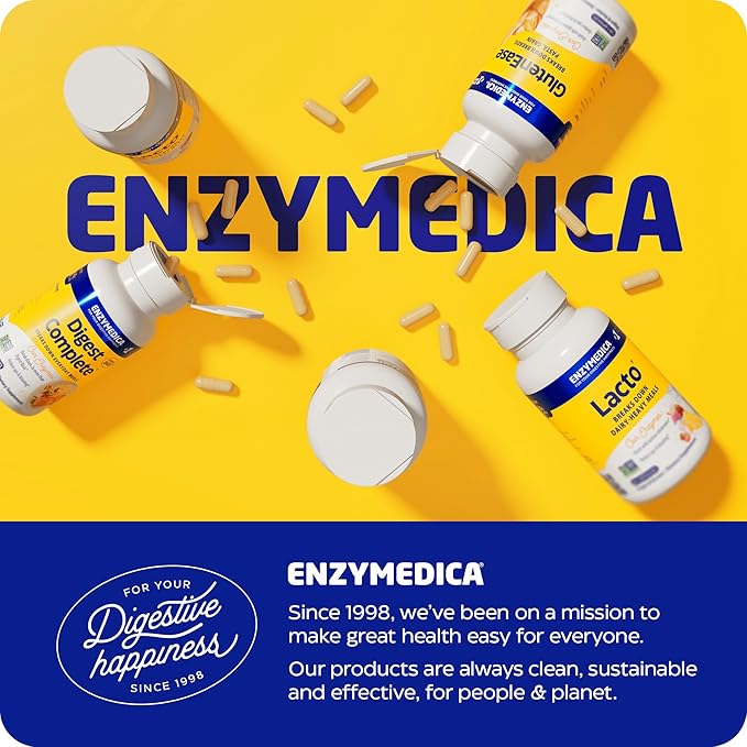 Enzymedica Berberine 800 mg – Vegan Capsules for Metabolic Support – from Sustainably Sourced Barberry – Non-GMO, Gluten-Free, No Fillers or Excipients – 60 Capsules
