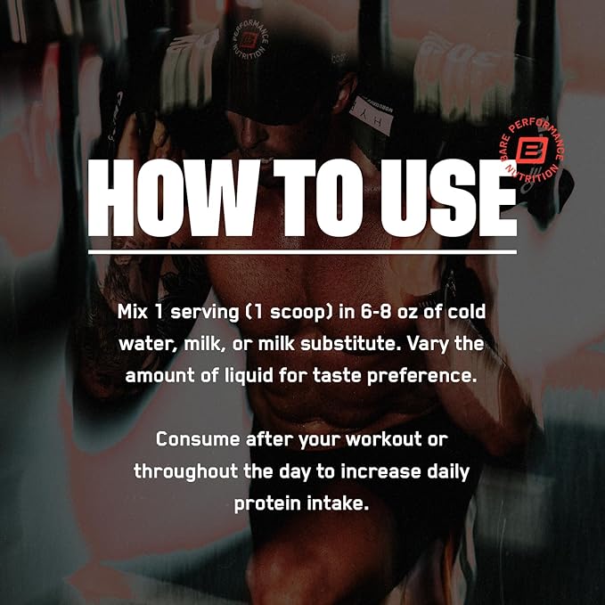 BARE PERFORMANCE NUTRITION, BPN Whey Protein + Casein Protein Powder Blend, Fudge Chocolate, 25g Protein per Serving Supports Lean Muscle Recovery, 27 Servings, Third Party Tested