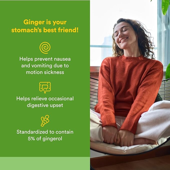 Natural Factors Chewable Ginger 500Mg, 90 CT
