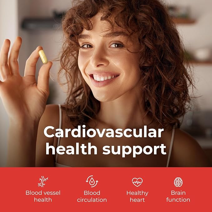 Lifestyles CardioLife Supplement - Herbal Heart Health Support with Vitamin K2 (MK7), Folic Acid, Beetroot, Cayenne Extract & More – Made in Canada – 60 Capsules (1)