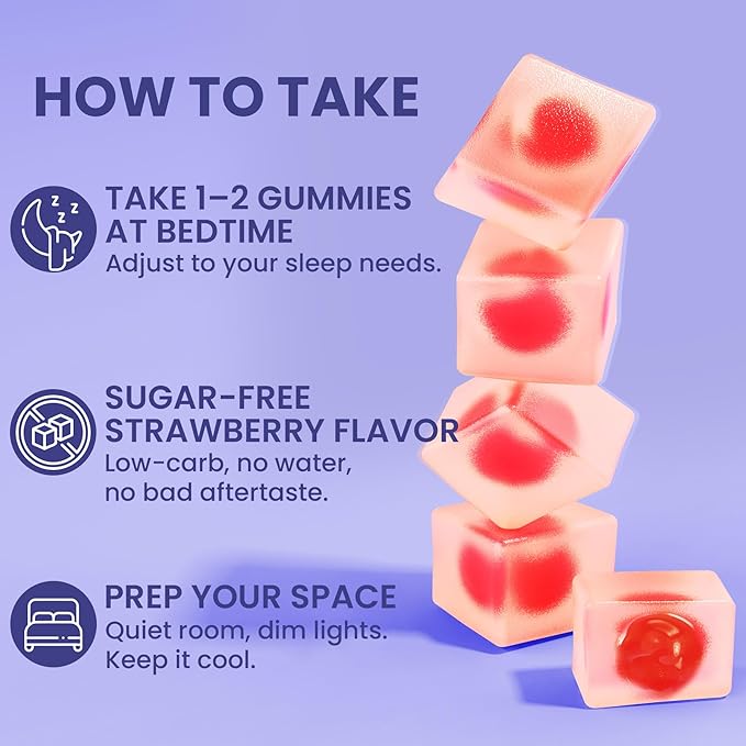 Melatonin Gummies 10mg 20mg with Magnesium for Adults | Drug Free | Sleep Aid | Sugar Free | L-Theanine, Ashwagandha, B6, B12, Lemon Balm & Chamomile, Supports Deep Relaxation, 60 Cts