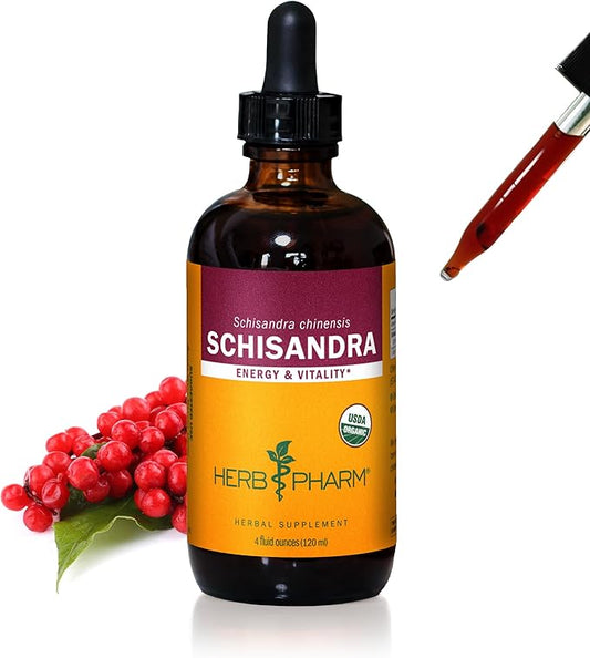 Herb Pharm Certified Organic Schisandra Berry Liquid Extract - 4 Ounce