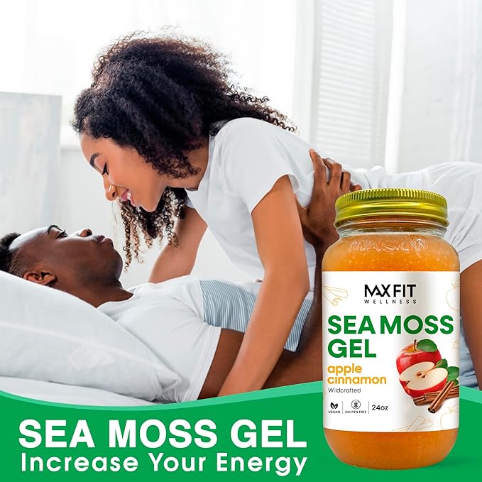 Sea Moss Gel Raw (12 Flavors) 24oz Wildсrafted Gold Sea Moss Gel from Saint Lucia | 92 Vitamins and Minerals | Pure Raw+Non-GMO | Vegan Superfood