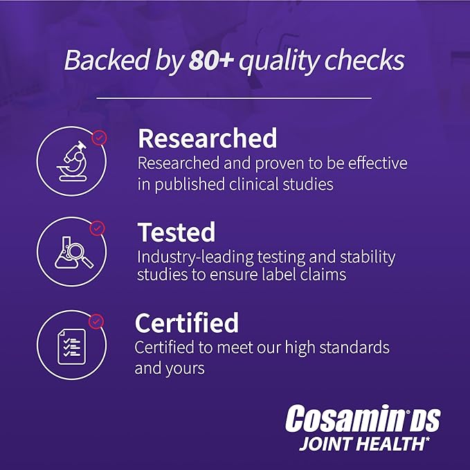 Nutramax Laboratories Cosamin® DS Joint Health Supplement with Glucosamine & Chondroitin for Men’s & Women's Joint Health, 150 Caplets