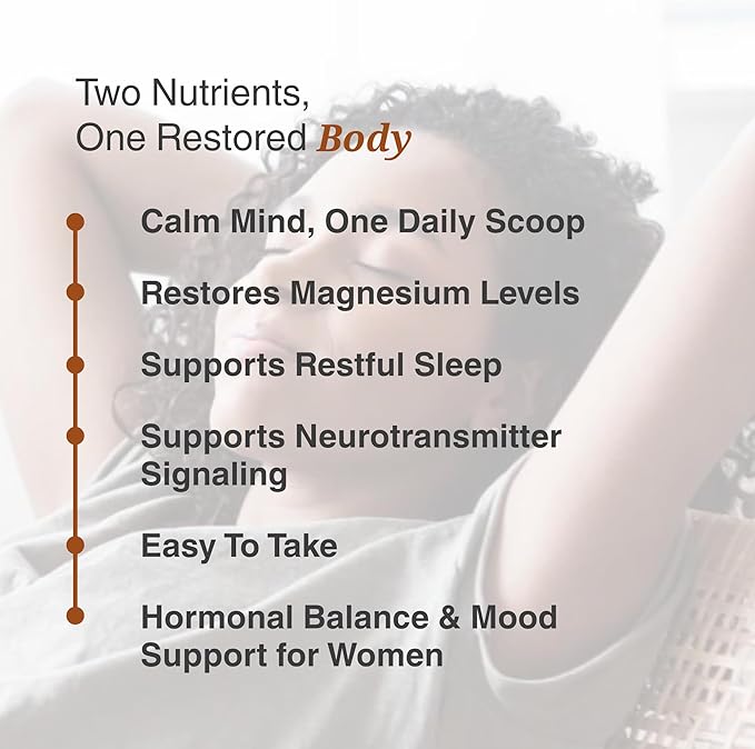 Magnositol | Magnesium Glycinate & Inositol Drink Mix | Supports Sleep, Relaxation, Balanced Energy | Strawberry Flavor | 30 Servings