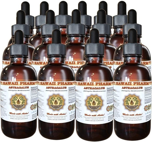 Astragalus Liquid Extract, Organic Astragalus (Astragalus membranaceus) Dried Root Tincture Supplement 15x4 oz