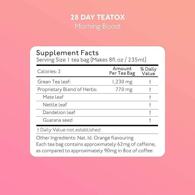 SkinnyMint Original 28 Day Detox Tea Kit- Ultimate TeaTox Programme- All Natural Morning Boost and Night Cleanse Detox Tea- Helps Alleviate Bloating and Boost Energy
