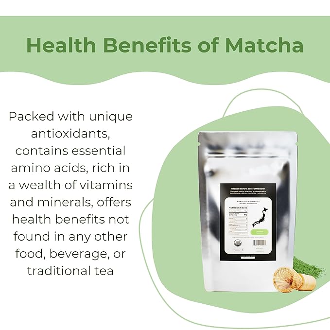 Matcha Kari - Organic Sweetened Matcha Mix, Cafe Style Green Tea Latte Powder, Easy to Mix - 2.2 Pound Bag (1 kg)