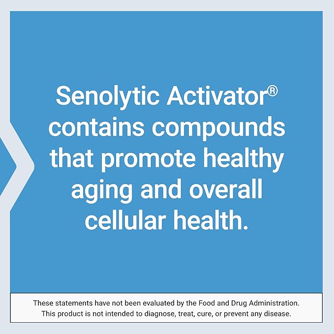 Life Extension Senolytic Activator®*, Healthy Aging, Cellular Health Support, bioavailable quercetin and Fisetin, apigenin, Black Tea theaflavins, Gluten Free, Non-GMO, Vegetarian, 36 Capsules
