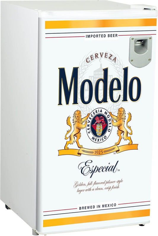 Modelo Refrigerator - Mini Fridge For Kitchen, Bedroom, Office, Dorms, Cuarto, Cool Storage For Wine, Drink, Beverages, Compact Free Standing, Neveras Pequeñpara, 3.2 Cubic Feet Capacity, White