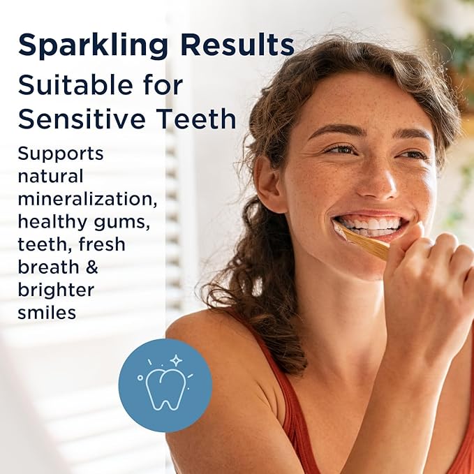 Designs for Health PerioBiotic Silver Hydroxyapatite Toothpaste - Fluoride Free Toothpaste with Oral Probiotics with Whitening Hydroxyapatite - Supports Gum Health & Remineralization (4oz Lemon)