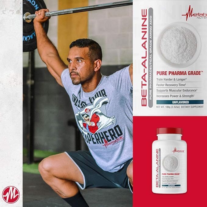 Metabolic Nutrition Beta Alanine, 100 Grams, Powder