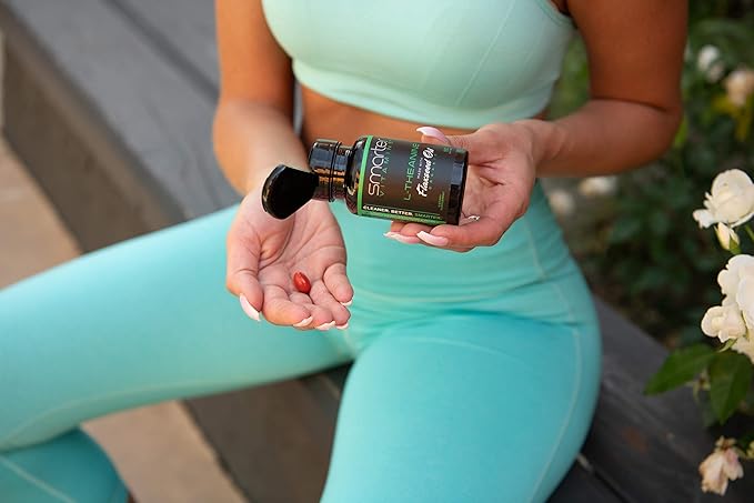 Smarter L-Theanine 250mg Supplement, in Non-GMO Flaxseed Oil, 50 Liquid Softgels