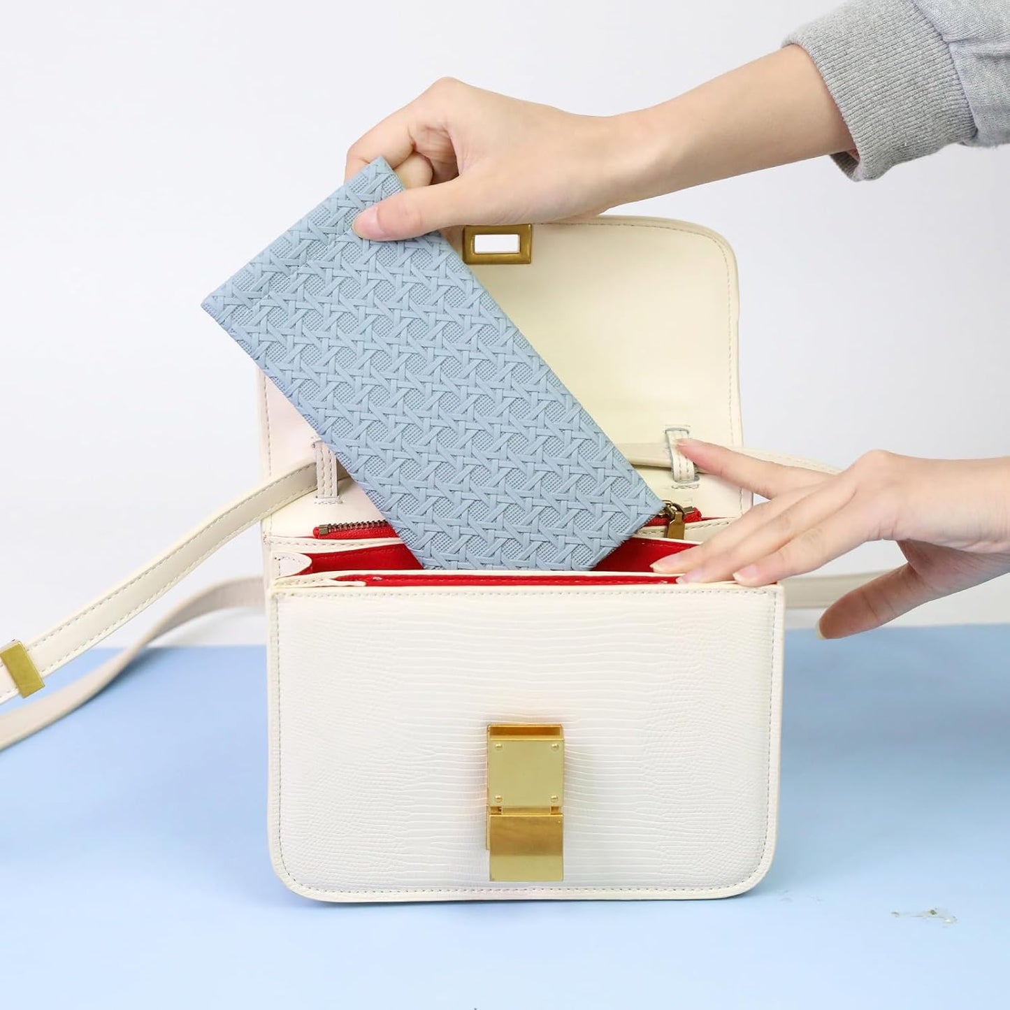 Double Eyeglass Case Soft Dual Glasses Case for Women Men Travel Squeeze Top Sunglasses Cases Eyeglasses Pouch