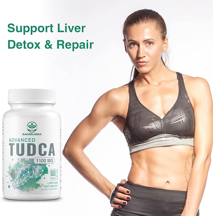 TUDCA Supplements 1100mg - Advanced Ultra Strength Bile Salt TUDCA Support, 3rd Party Tested TUDCA Liver Supplements for Liver Cleanse Detox and Repair, 360 Capsules (Pack of 6)