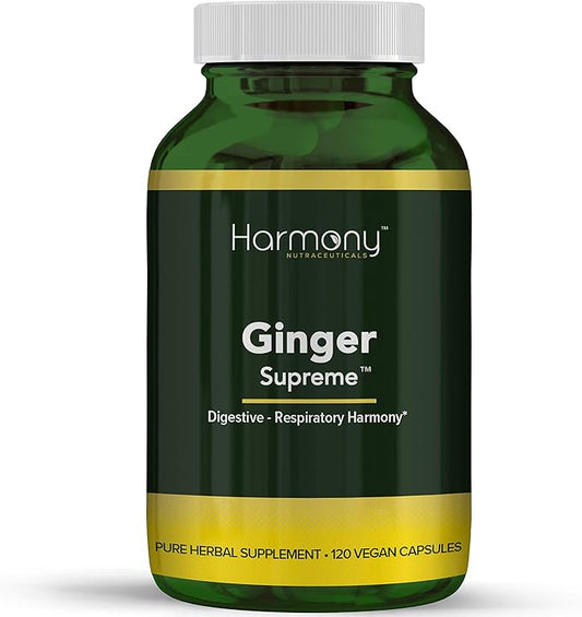 Ginger Supreme - Respiratory Harmony – Harmony Nutraceuticals Supplement for Healthy Digestion, Breathing, Circulation, and Joints