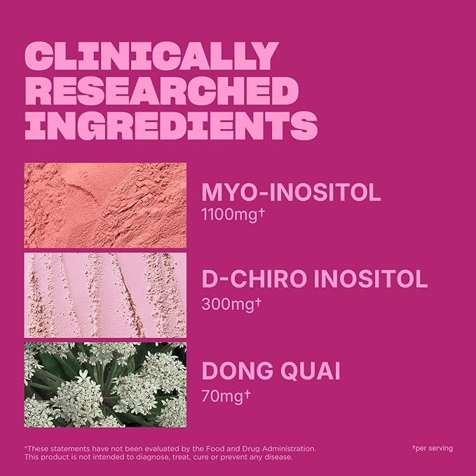 Swisse Ultiboost Myo-Inositol & D-Chiro Inositol Supplement | Hormonal Balance, Ovarian Health & Menstrual Support | 1100mg Myo-Inositol + 300mg DCI with Dong Quai | 30 Tablets