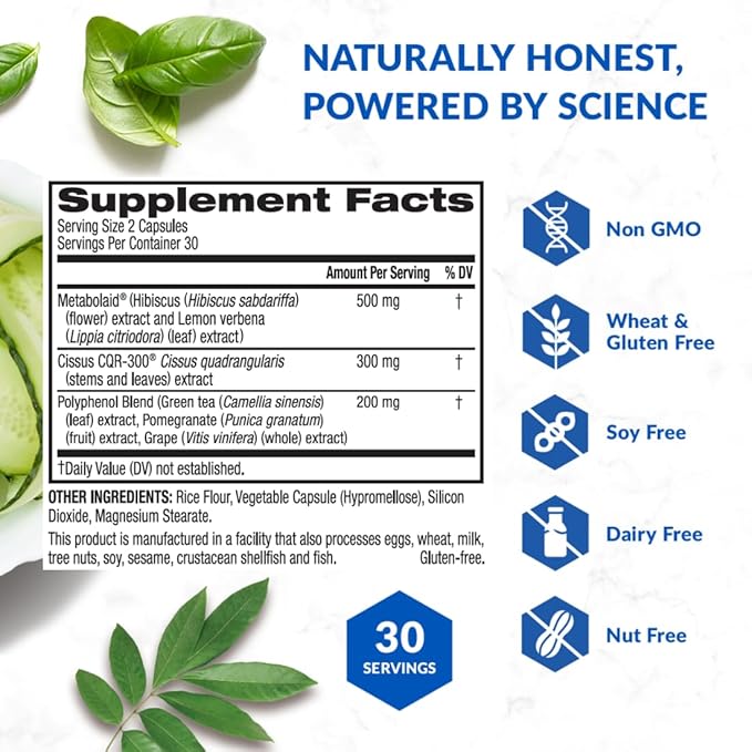 GLP1 Elevate™ - GLP-1 Booster Supplement | Curb Cravings & Support Metabolic Health | Increase Natural Production with Clinically Studied Ingredients | 90 Servings