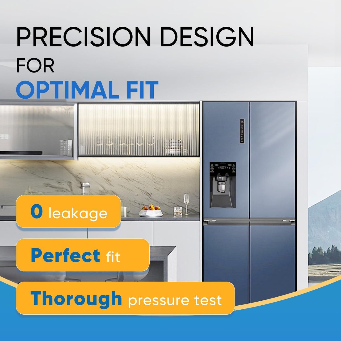 PUREPLUS ADQ747935 Replacement for LG LT1000P LT1000 Kenmore Elite 9980 LT1000PC, MDJ64844601 ADQ74793501, LMXS28626S, LFXS26973S, LT120F Refrigerator Water and Air Filter,3Pack, Model: RWF4700AC