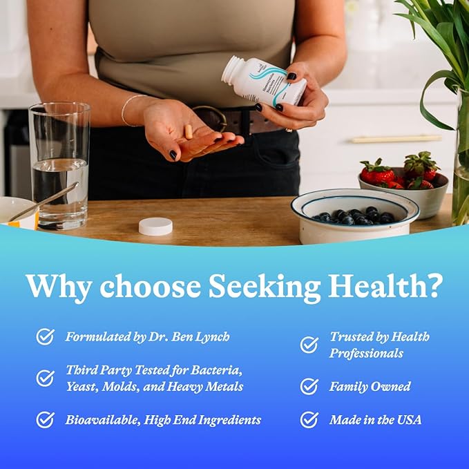 Seeking Health Homocysteine Nutrients, Formerly HomocysteX Plus, Support Homocysteine Level and Methylation, Vitamin B12, Folate (as L-methylfolate), MTHFR Gene Support (60 Capsules)