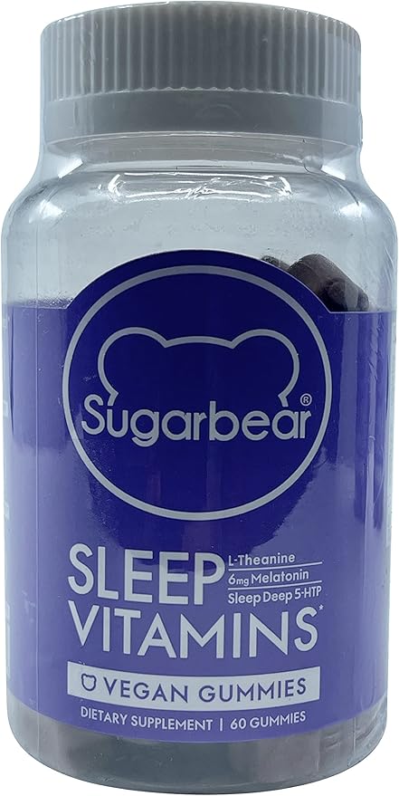 SugarBearPro Sleep Gummy 2 Month Supply, Extra Strength Melatonin 6mg, for Men & Women, Vegan Vitamin B6, L-Theanine, 5 HTP, Valerian, Sleep Aid for Adults & Teens, Certified Kosher