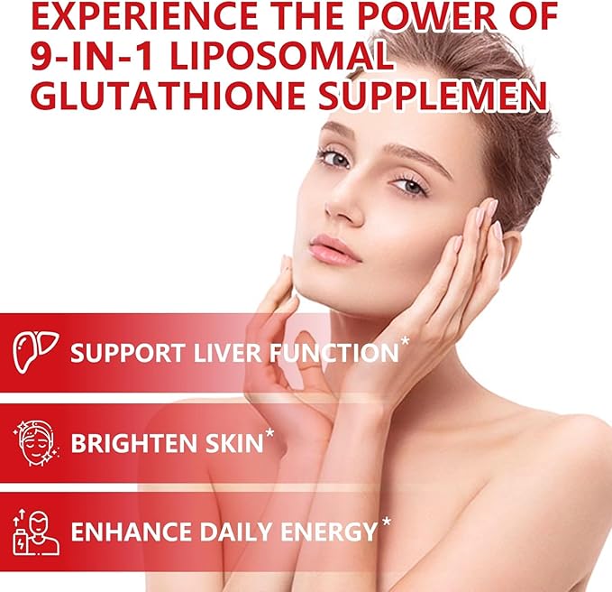 2500MG Liposomal Glutathione Gummies Supplement - Skin Whitening & Protect Liver Gummies, Increas 98% Absorption Rate, with L-Glutathione, Milk Thistle & L-Glycine, Antioxidant Anti-Aging Support
