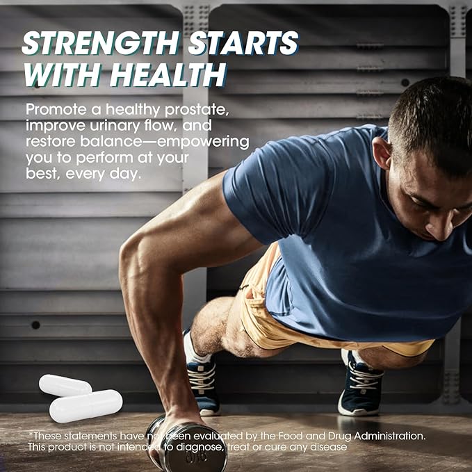 Saw Palmetto for Men – Prostate Health & Urinary Support & DHT Blocker, Hair Health with Biotin 6000mcg, Pumpkin Seed Oil, Pygeum & Lycopene – Energy & Vitality Formula, 120 Capsules