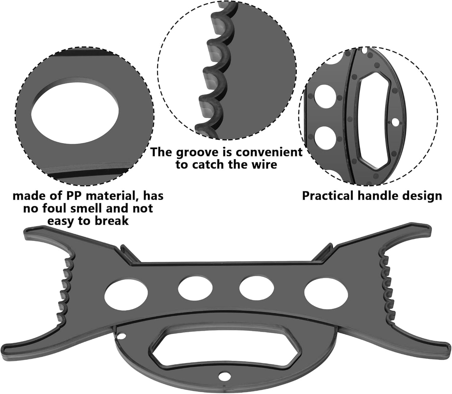 codree 4 PCS All Purpose Light Storage Holder-11.8Inch Christmas Light Cord Wind Up Storage Organizer-Holiday Light Storage for Tree Lights Extension Cord Garland