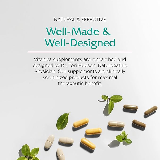 Vitanica Sleep Tonic, Natural Liquid Sleep Aid Supplement, Dr. Formulated, Relaxation and Calm Support for Adults, Stress Relief, Valerian Root, Lemon Balm, Passion Flower, Vegan, 4 Ounce