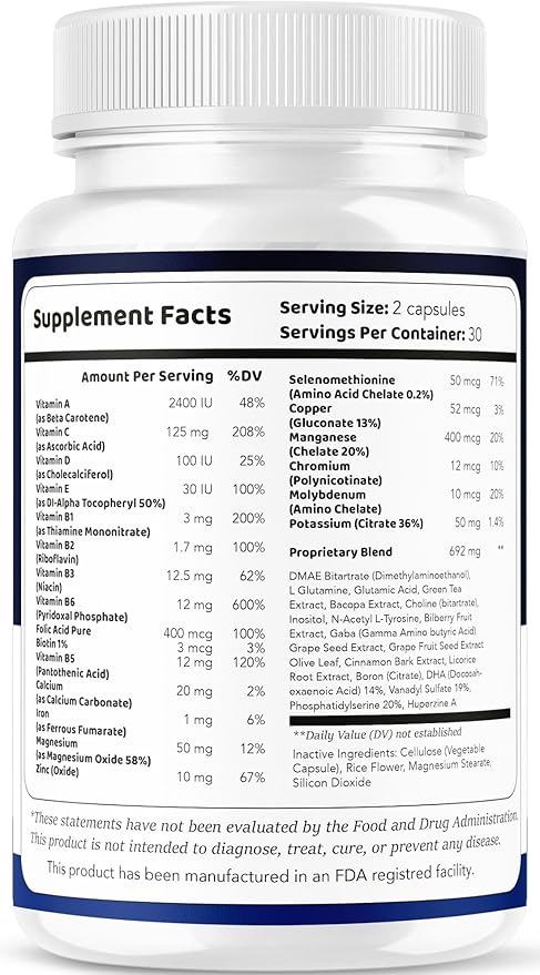 (5 Pack) Memoforce Brain Supplement - Official Memoforce Premium Formula Pills, Advanced Support Memo Force Brain Supplement For Wellness & Overall Health, Memoforce Reviews, 300 Capsules For 5 Months