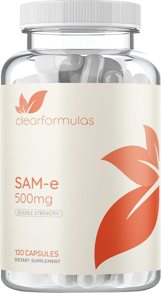 Bioactive SAM-e 500mg - High Strength SAM-e Supplement with Biologically Active S,S Form for Liver and Mood Support - Vegan Non-GMO Preservative Free - Made in The US (120 Servings)