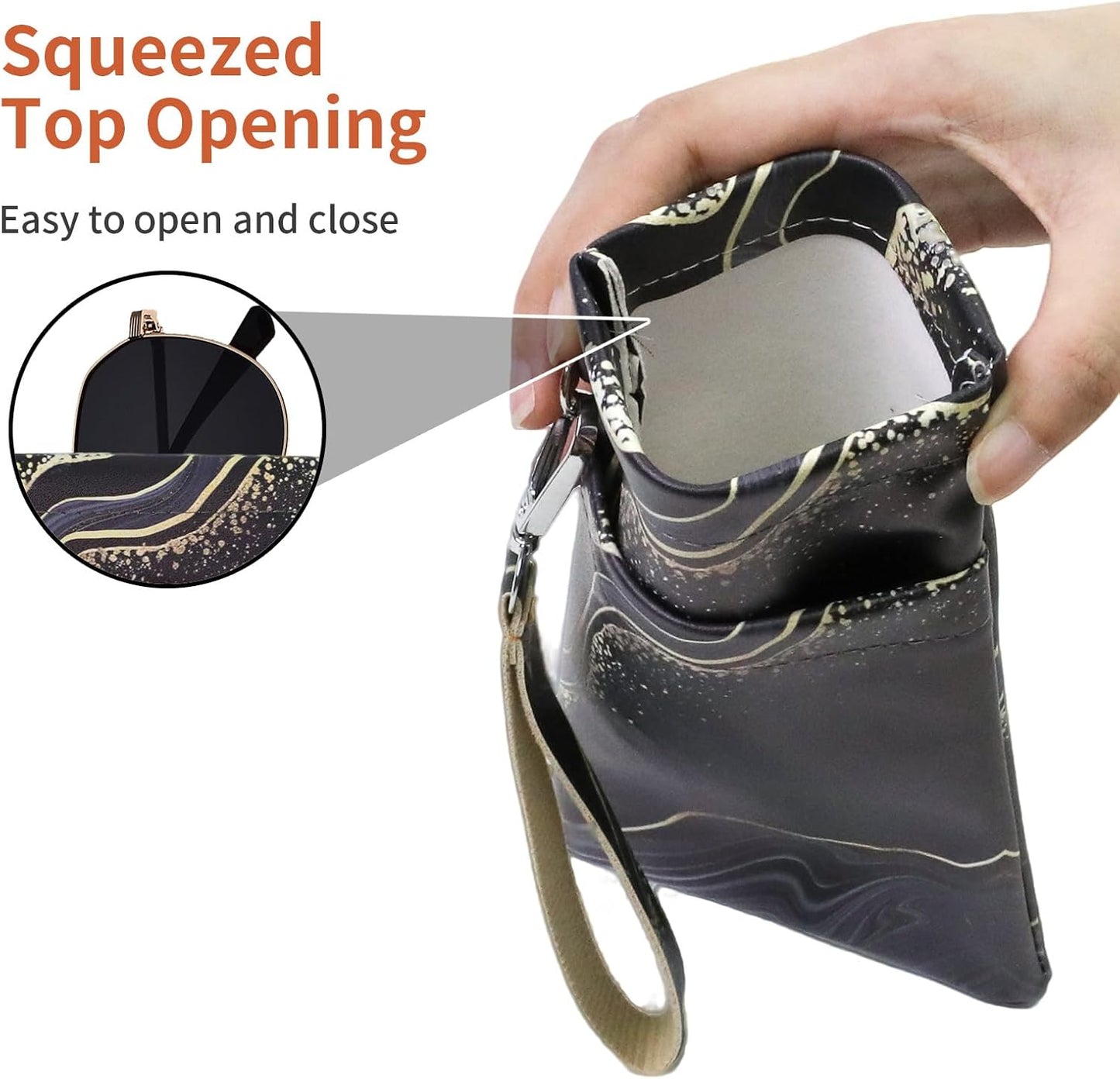 Double Eyeglass Case Soft Dual Glasses Case for Women Men Travel Squeeze Top Sunglasses Cases Eyeglasses Pouch